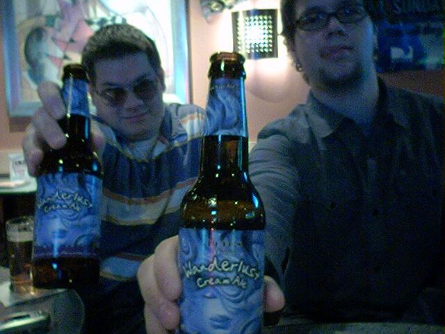 Pete's Wicked Wanderlust Cream Ale: Sorta wheat, rich, creamy, malt beer.  So good.  I think it's...