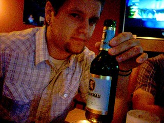 Drinks - Lowenbrau: It's in a green bottle, it's from germany, it's skunky, and it's bitter. What a weird ...