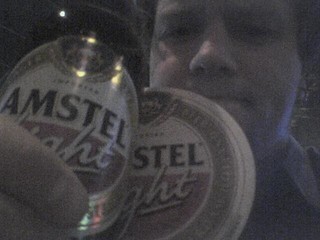 Drinks - Amstel Light: Ack, I'm glad I had a stuffed up nose for this beer... otherwise it might have gott...