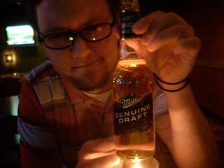 Drinks - Miller Genuine Draft: Not as bad as I thought, better than most domestics. Still not that good th...