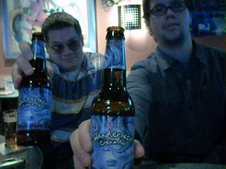 Drinks - Pete's Wicked Wanderlust Cream Ale: Sorta wheat, rich, creamy, malt beer.  So good.  I think it's...