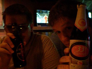 Drinks - 33 Export: Sorta watery, Sorta bad taste. Rating: 4