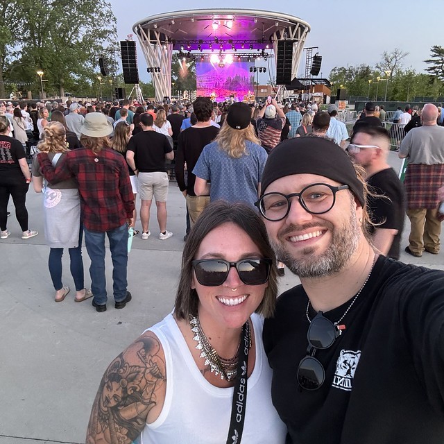 First concert at the neighborhood amphitheater