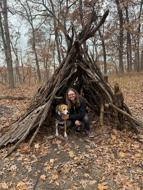Found a lil branch teepee