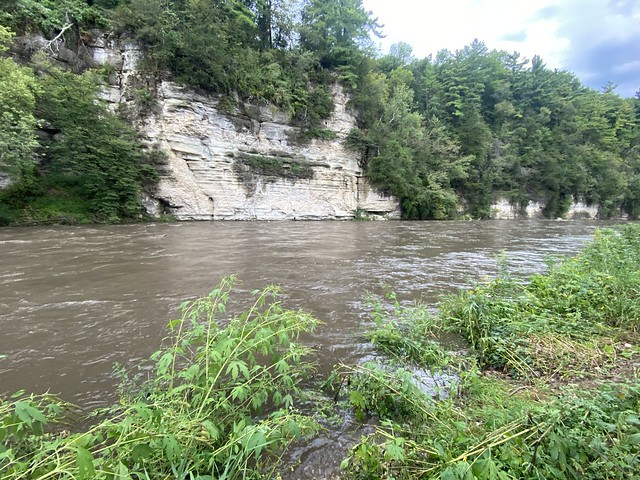 High waters along the bluffs