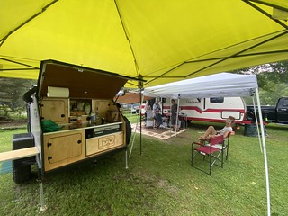 Set up and ready for rain