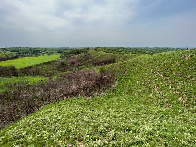 The Loess Hills lookout by Preparation Canyon