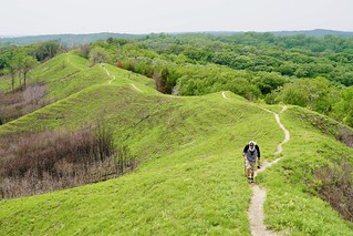 Hiking - Jeff hiking the Loess Hills