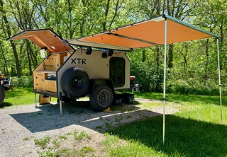 Camper - All set up at the Loess Hills Hideway