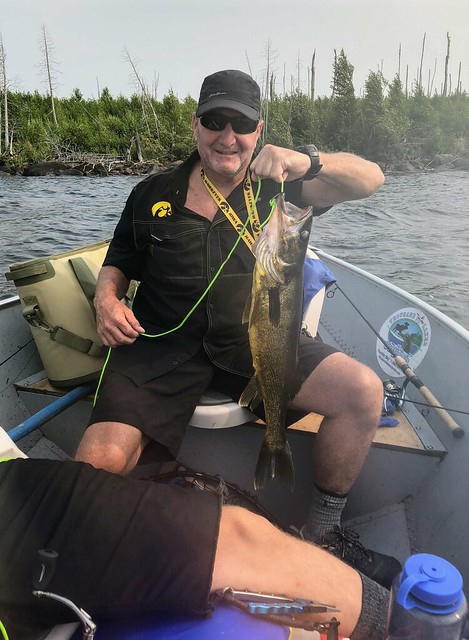 Boyd brings in a big walleye