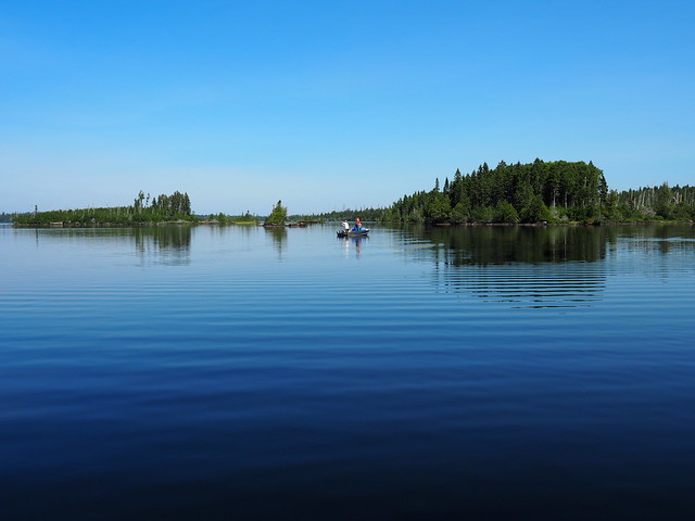 Tryin to catch fish on a calm, hot day