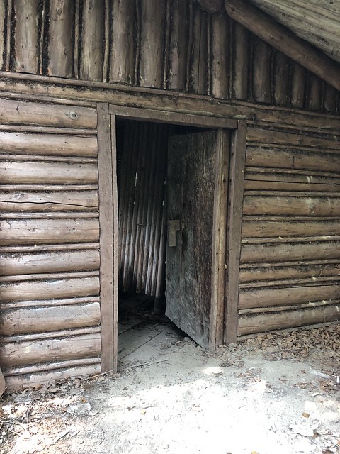 Door to the trapper's cabin