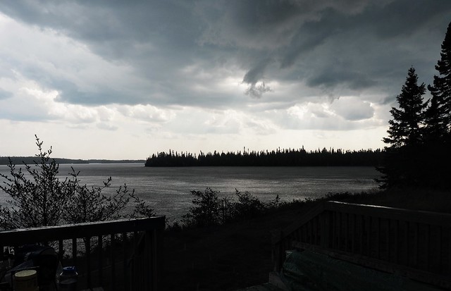 A storm rolls through