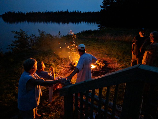 Hangin around the fire