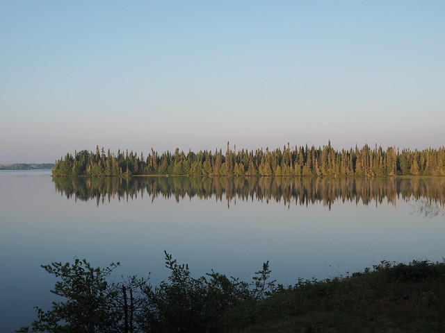 Morning glass lake