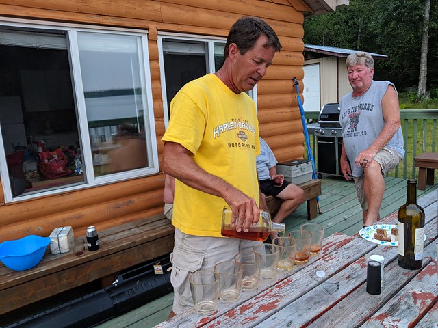 Preparing for a toast