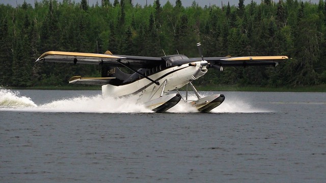 Watching our plane arrive was pretty rad