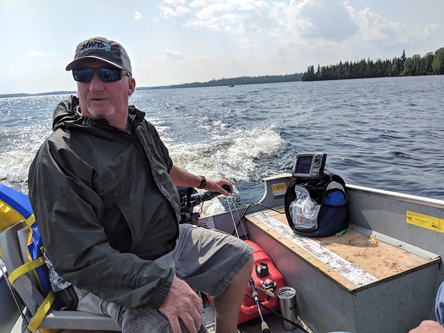 Scootin across the lake