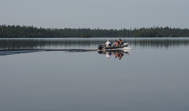 The other boat takes off