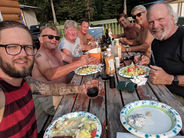 Last dinner at the cabin