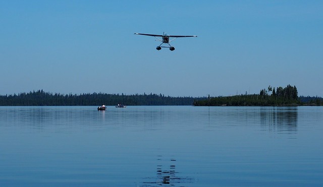 The cabin owner pays us a visit