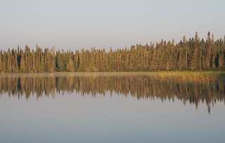 Early morning glass lake