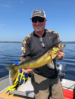 David brings in a nice walleye