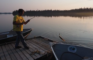 Sam Billmeyer - Pullin in more fish off the dock