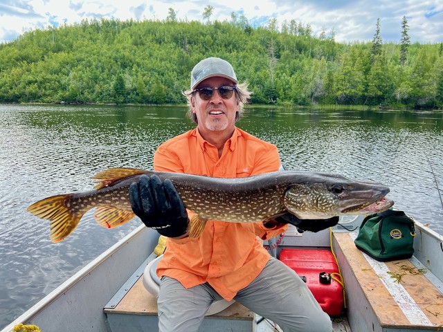 Mathew pulls in a big ol snake