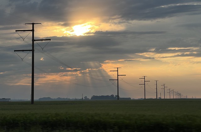 Storms and morning sun makes for pretty skies