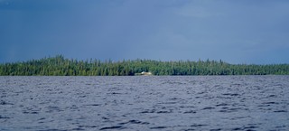 Headin back to the cabin with dark skies