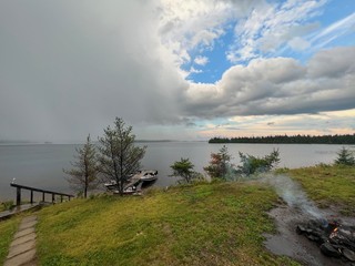 Sunset - Storms blowing through