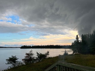 Sunset - A storm's a brewin