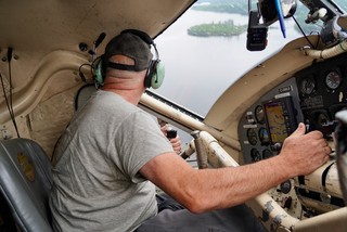 Comin in for a landing on Kearns Lake
