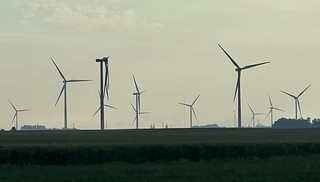 Broken - Fried wind turbine