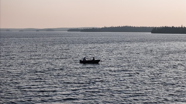 Bill and Boyd at dusk