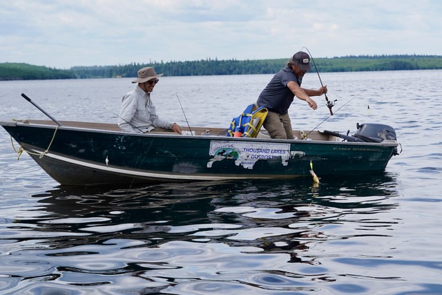 Pullin in another walleye