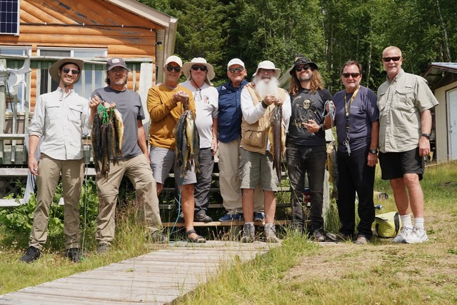 Thew crew with some fish to take home