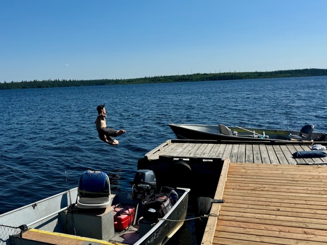 Floppin off the dock