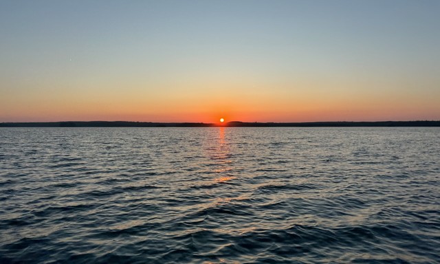 Sunset on Kearns Lake