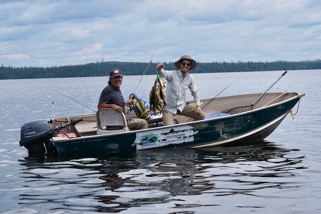 Matt and Gabe with a full stringer