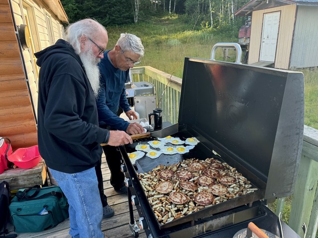 Eggs, taters, and sausage