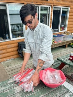 Divvying up some walleye to take home