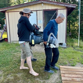 Bringin the spare down