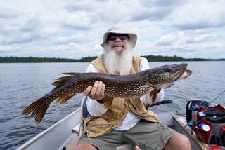 33" Pike on a lindy crawler rig