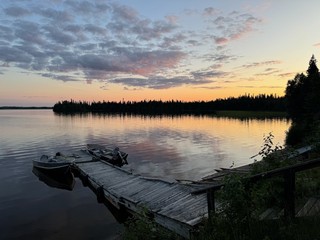Sunset - Can't get enough of the sunset over the part of the lake