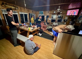 Late night cabin shenanigans