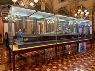 A giant model of the giant USS Iowa