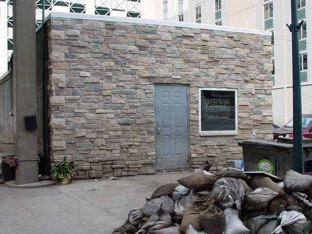 Grafton Street Bar and Grill (notice the water line on the glass)