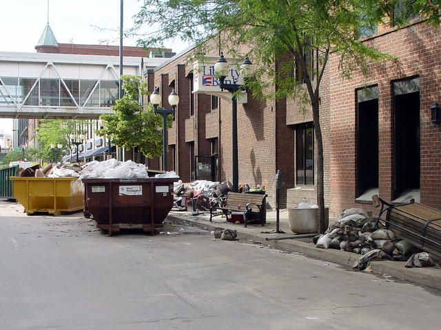 Trash all in the streets